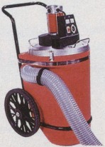 Industrial-capacity vacuum for removing loose creosote and ash