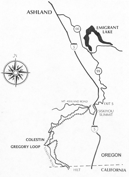 The Colestin valley up to Mt. Ashland and Siskiyou Summit